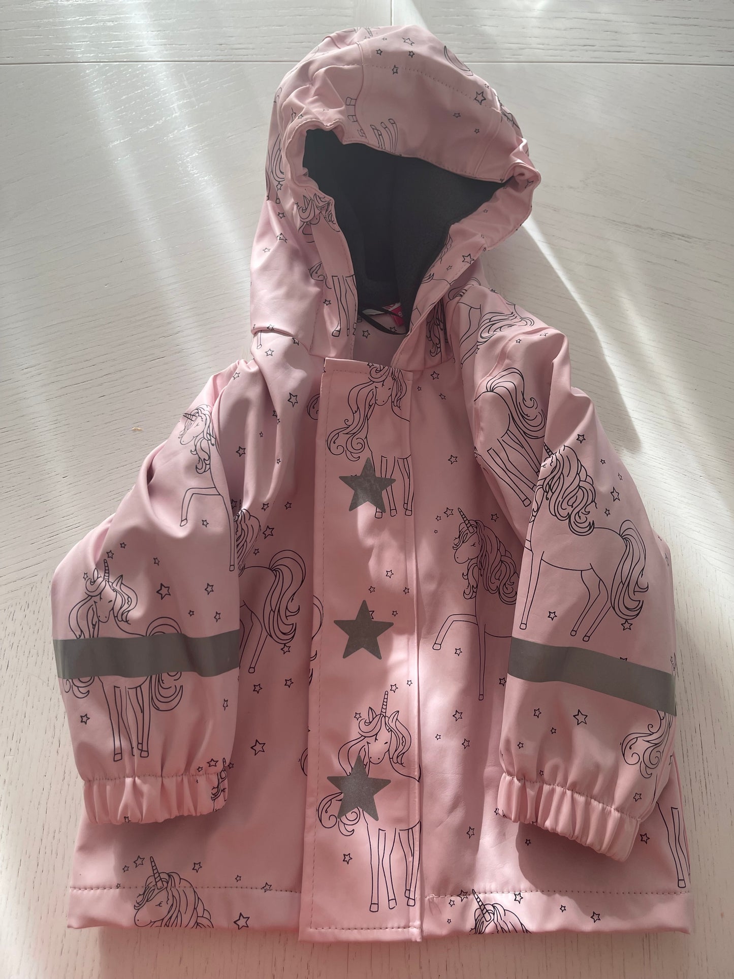 Regenjacke rosa Einhorn 80