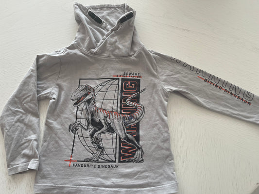 Dino Kaputzenshirt 3-4y